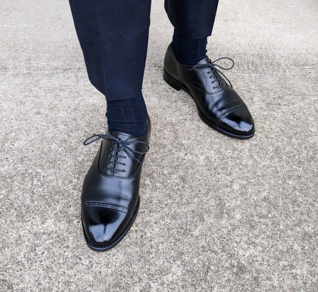 【未使用】COLE HAAN ビジネスシューズ パンチドキャップトゥ 革靴 ストレートチップシューズ／COLE HAAN／カーフレザー